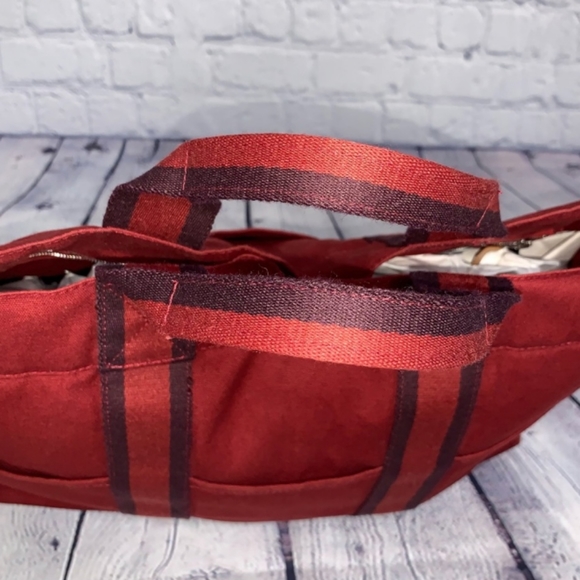 🌹 Hermès Red Fourre Tout MM Canvas Tote Bag NEW! - Picture 9 of 16